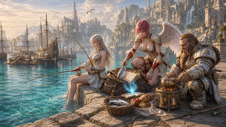 Lineage2AI MI MMORPG projekta vizualizācija 2